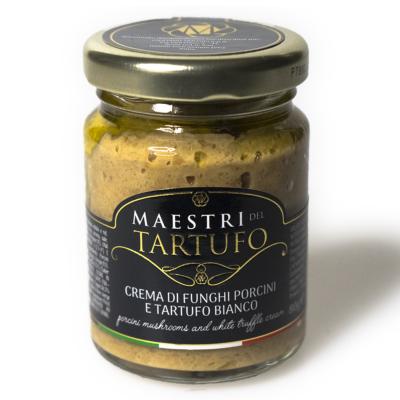 Crema di Funghi Porcini e Tartufo Bianco Giuliano Tartufi - 160 gr Ideale per l'Aperitivo