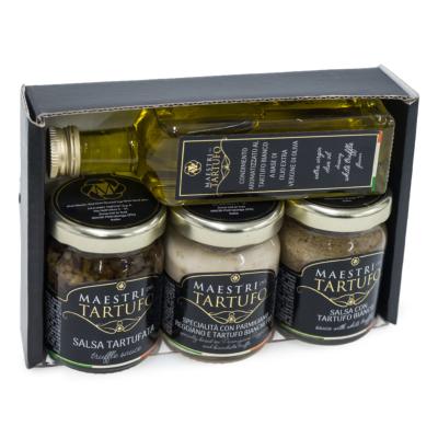 Confezione Regalo di 4 prodotti mignon al tartufo Giuliano Tartufi