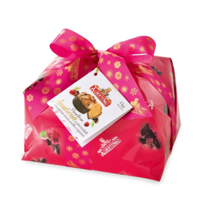 Panettone Amarena e Cioccolato "Albertengo" incartato a Mano - 1000 gr