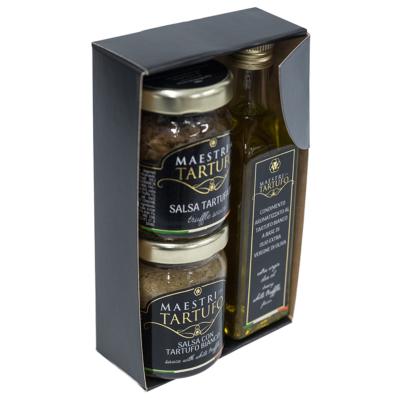 Confezione Regalo di 3 prodotti mignon al tartufo Giuliano Tartufi