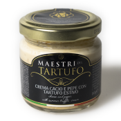 Crema Cacio e Pepe con Tartufo Estivo Giuliano Tartufi - 80 gr Ideale per condire la pasta