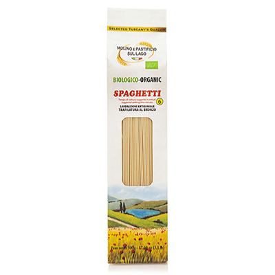 Pasta BIO Spaghetti "Molino e Pastificio sul Lago" - 500 gr di Pasta Artigianale Toscana a Km Zero